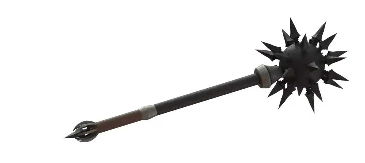 Medieval Morningstar 3D model