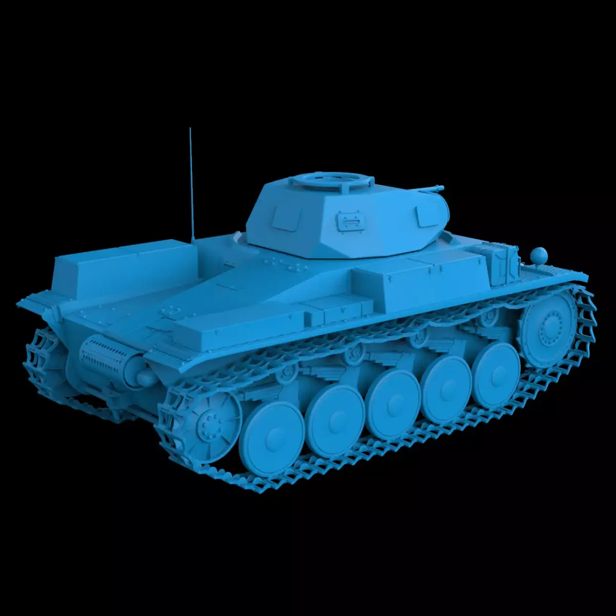 Panzer II 3D print model