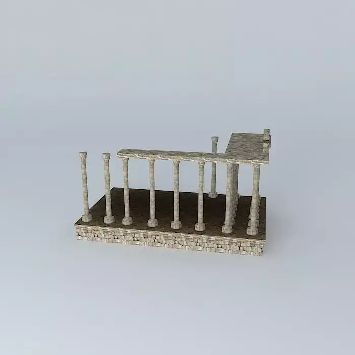 Temple of Diana Merida Free 3D model