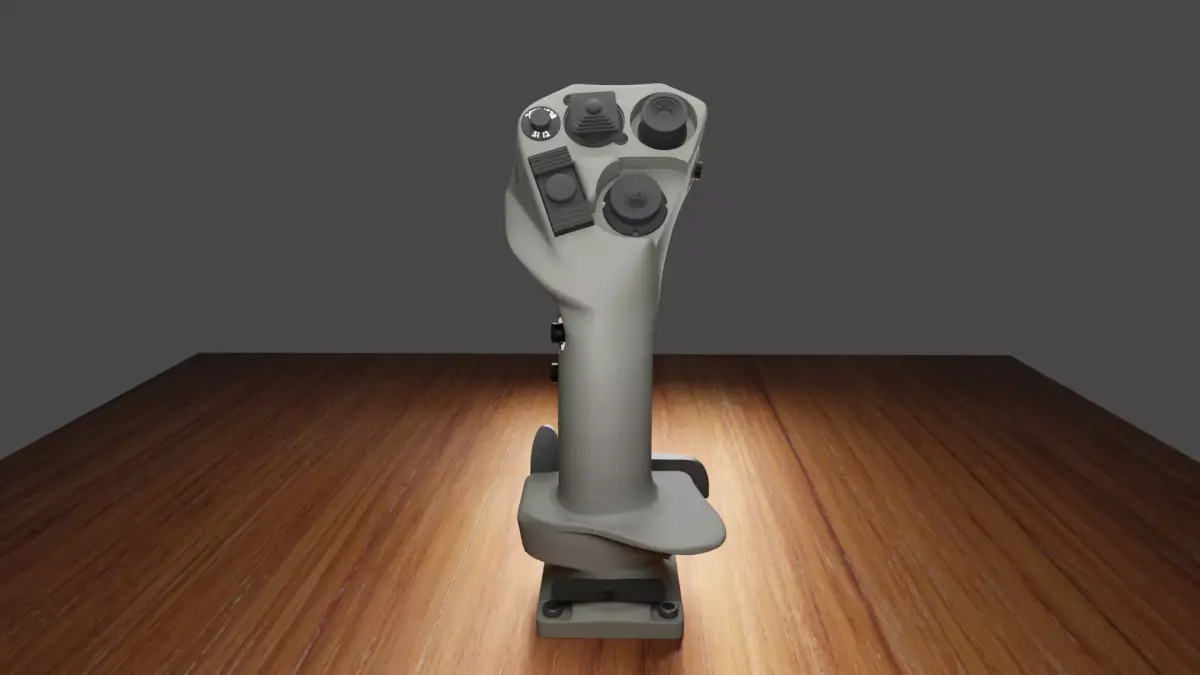 Rafale control stick 3D print model