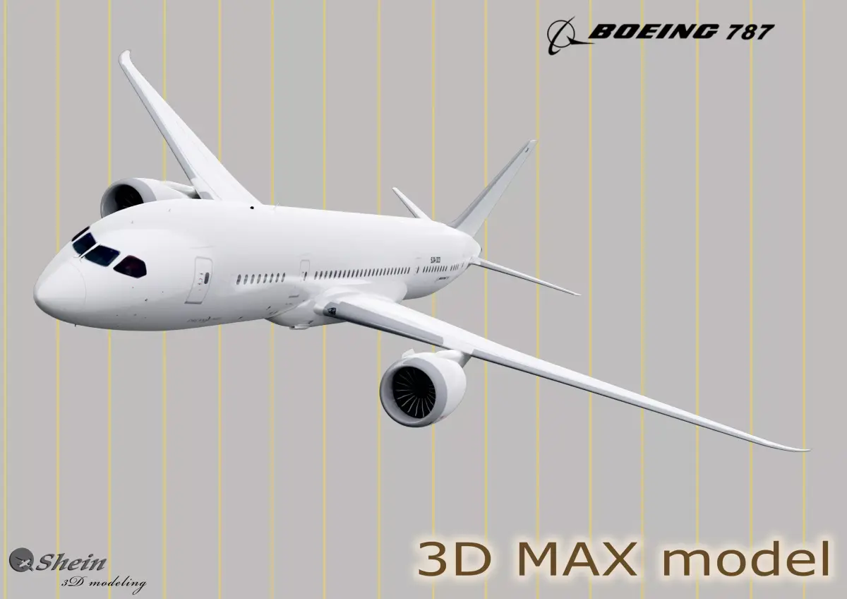 BOEING-787 boeing max 3D model