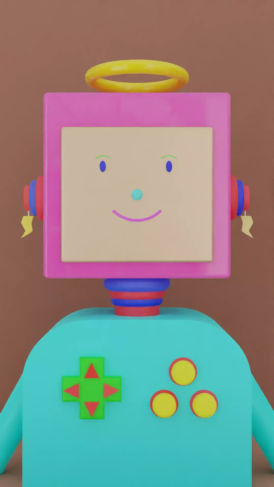 ROBOT Free low-poly 3D model 5
