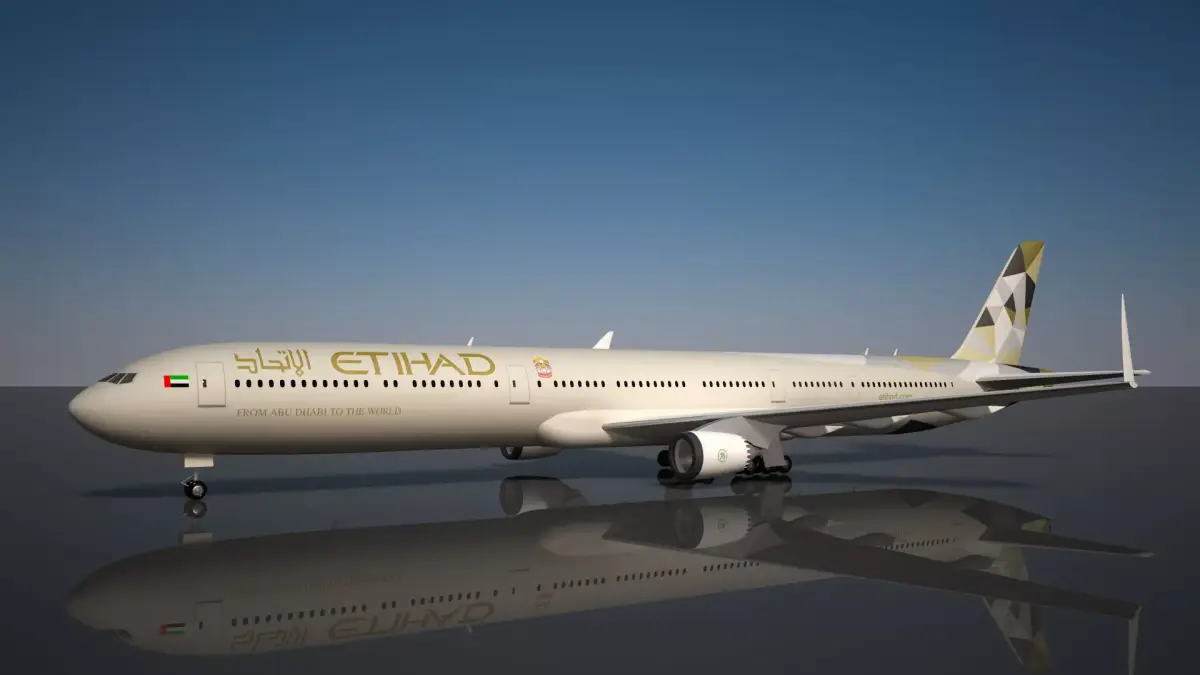 Etihad  Boeing 777 - 9X 3D model