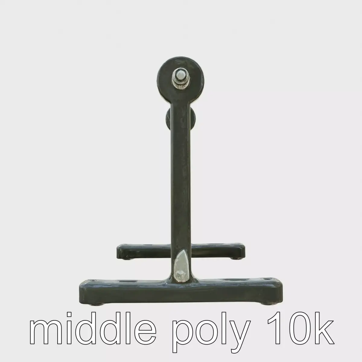 Squat Platform with Safety Boots Support for Secure Exercise Low-poly 3D model