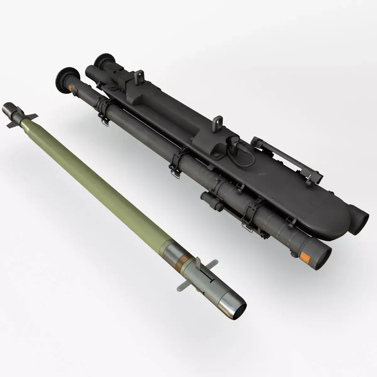 AIM-92 Stinger Launcher Low-poly 3D model