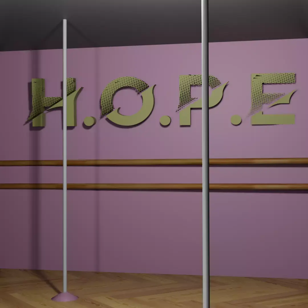 Dance Studio Low-poly 3D model