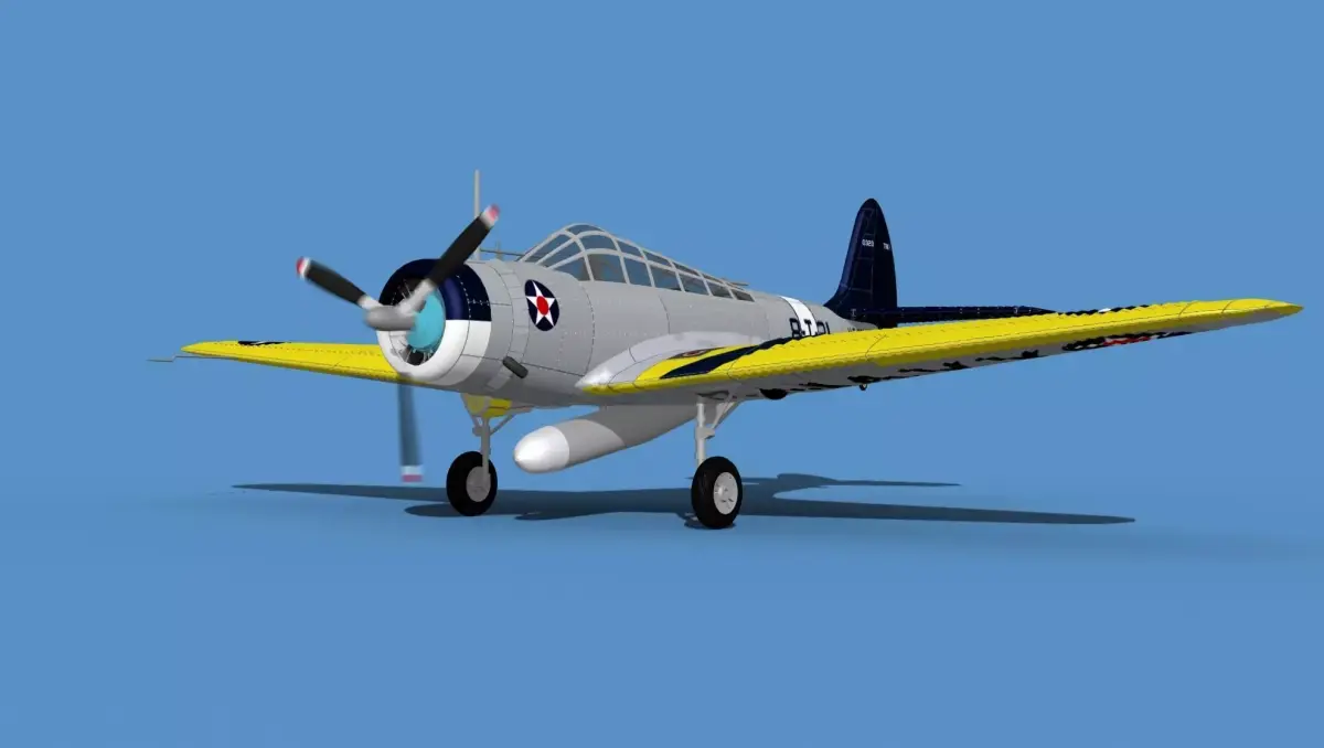 Douglas TBD-1 Devestator V04 3D model