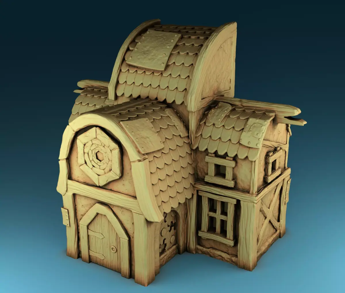 Stylized Middle Ages Set Part 2 3D print model