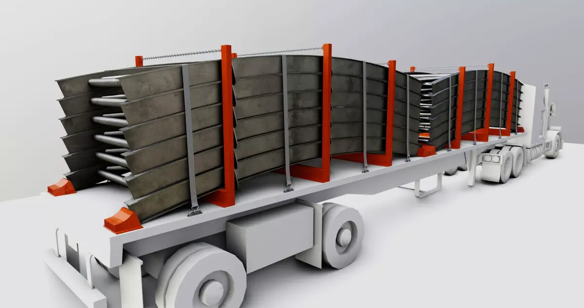 CARGO MODELS FOR TRUCK TRAILER-Bridge Modul Type-1-1 3D model