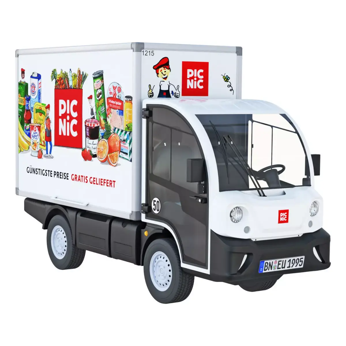 Electric delivery truck Picnic 3D model