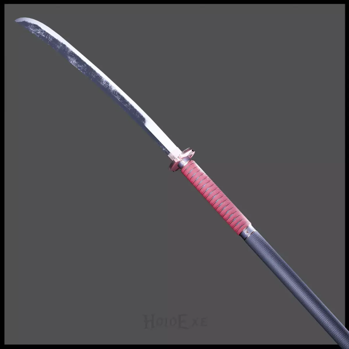 Handan Naginata Low-poly 3D model