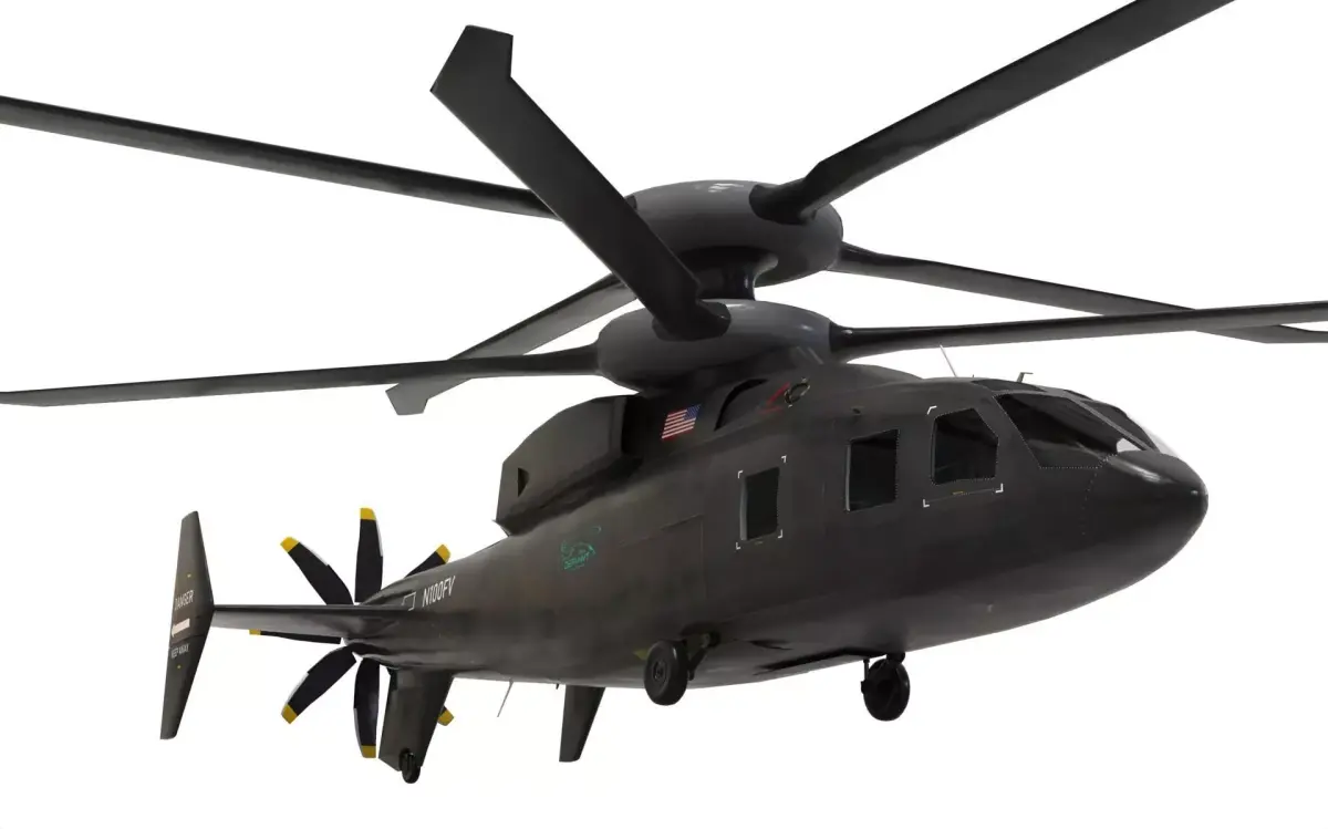 Sikorsky Boeing SB 1 Defiant helicopter 3D model