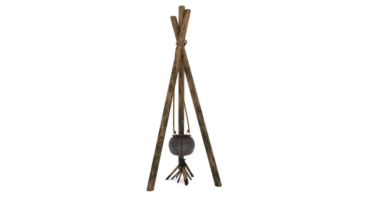 Medieval Cooking Pot 3D model