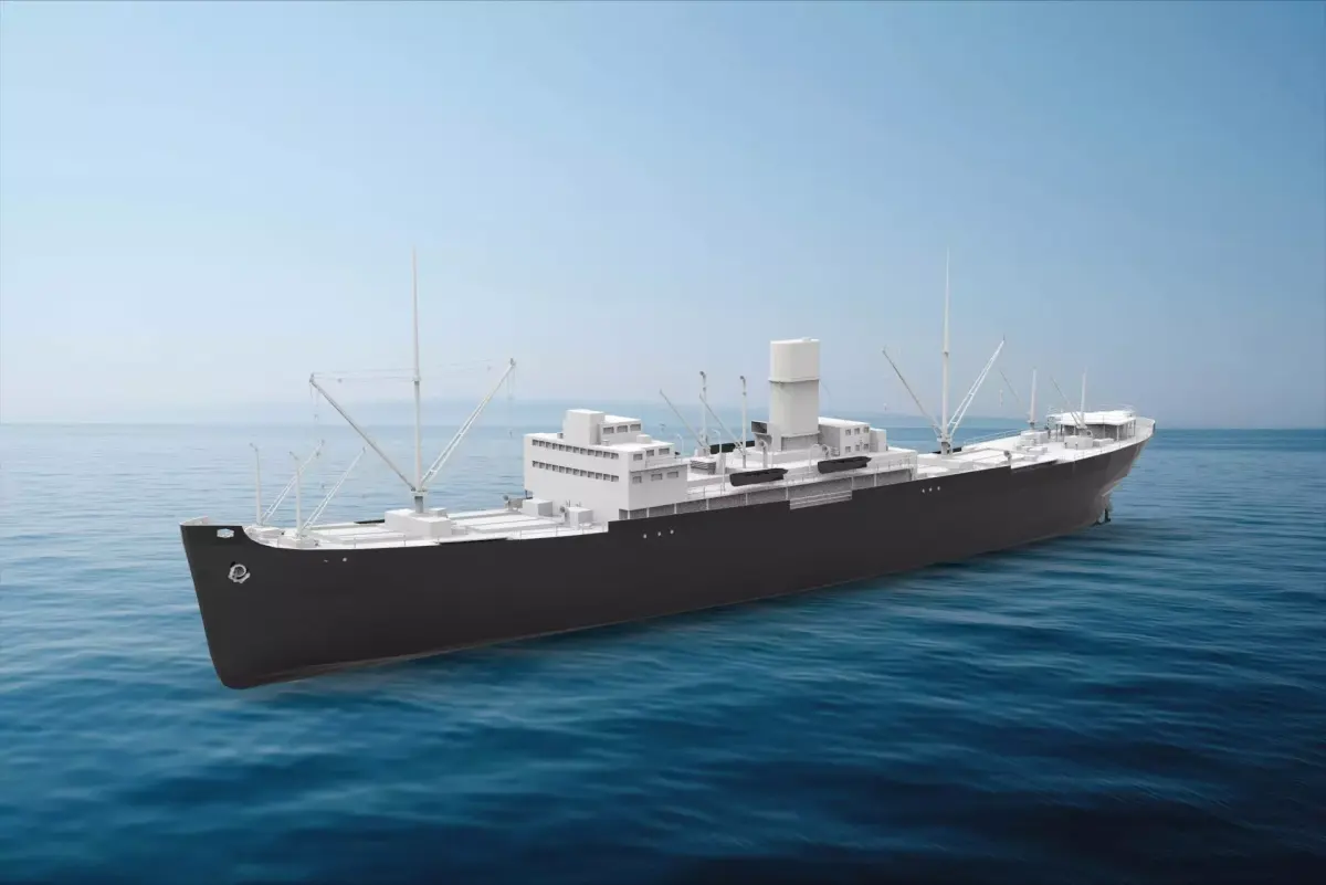 German auxiliary cruiser Pinguin 3D model