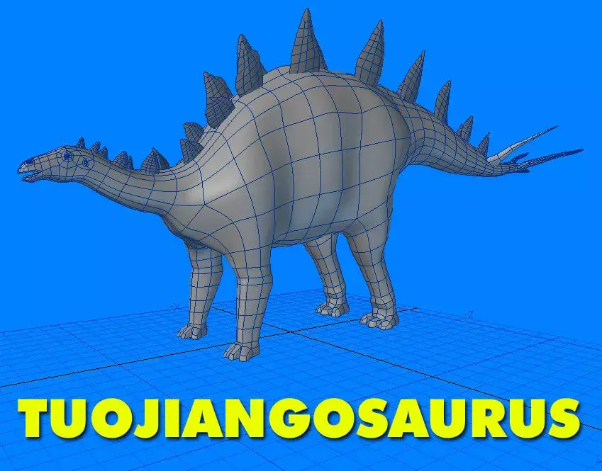 Tuojiangosaurus Dinosaur 3D model