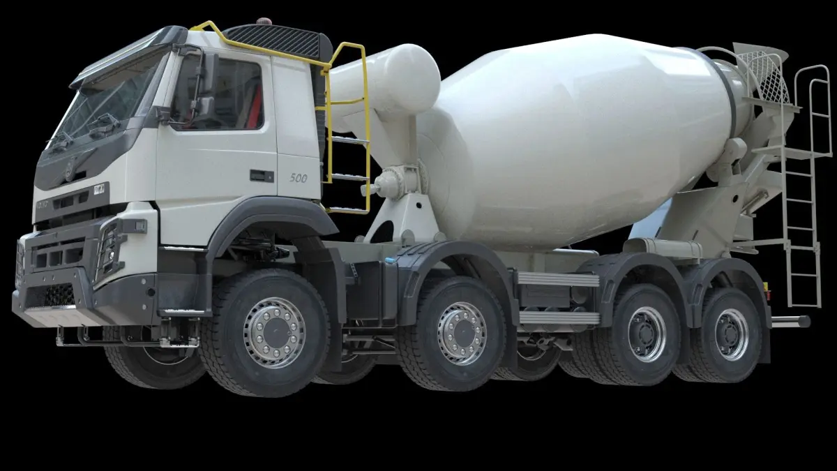 Volvo FMX truck Concrete Mixer 3D model