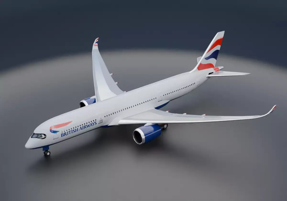 Airbus A350-900 XWB British Airways Liveries 3D model