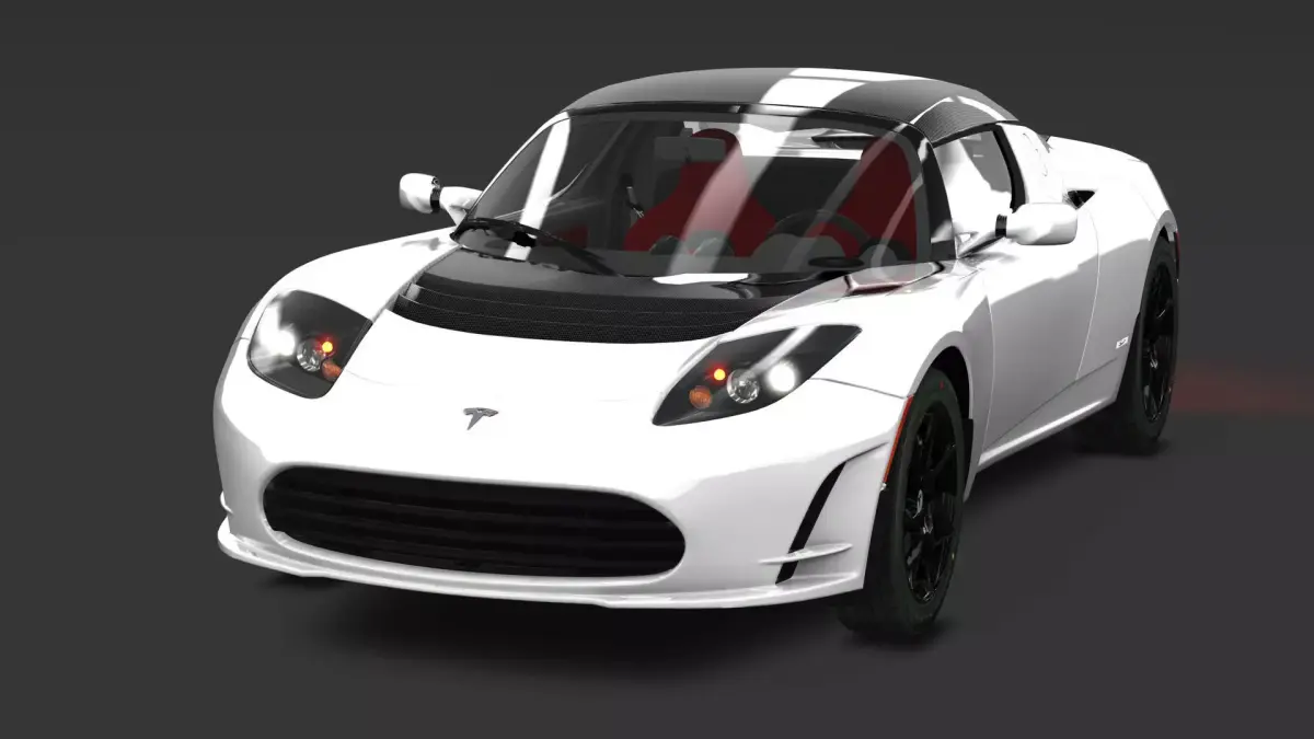 Tesla Roadster 2011 Free low-poly 3D model