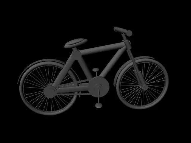 Bicycle Low-poly 3D model 9