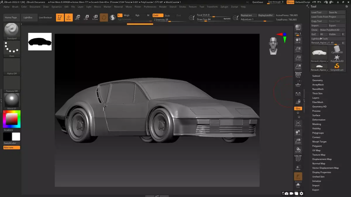 RENAULT ALPINE A310 RALLY CAR 3D print model by roopikasiju