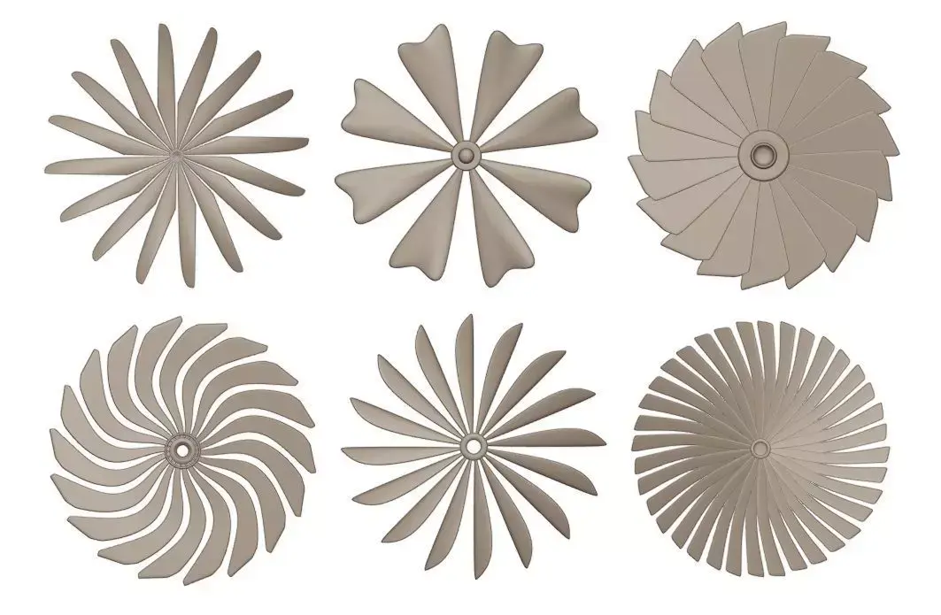 High-poly Propellers Collection vol1 3D model