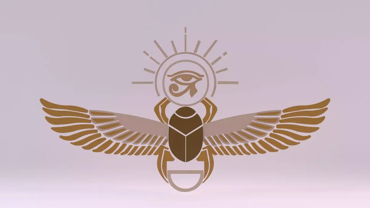 Egyptian Symbols - 012 Low-poly 3D model