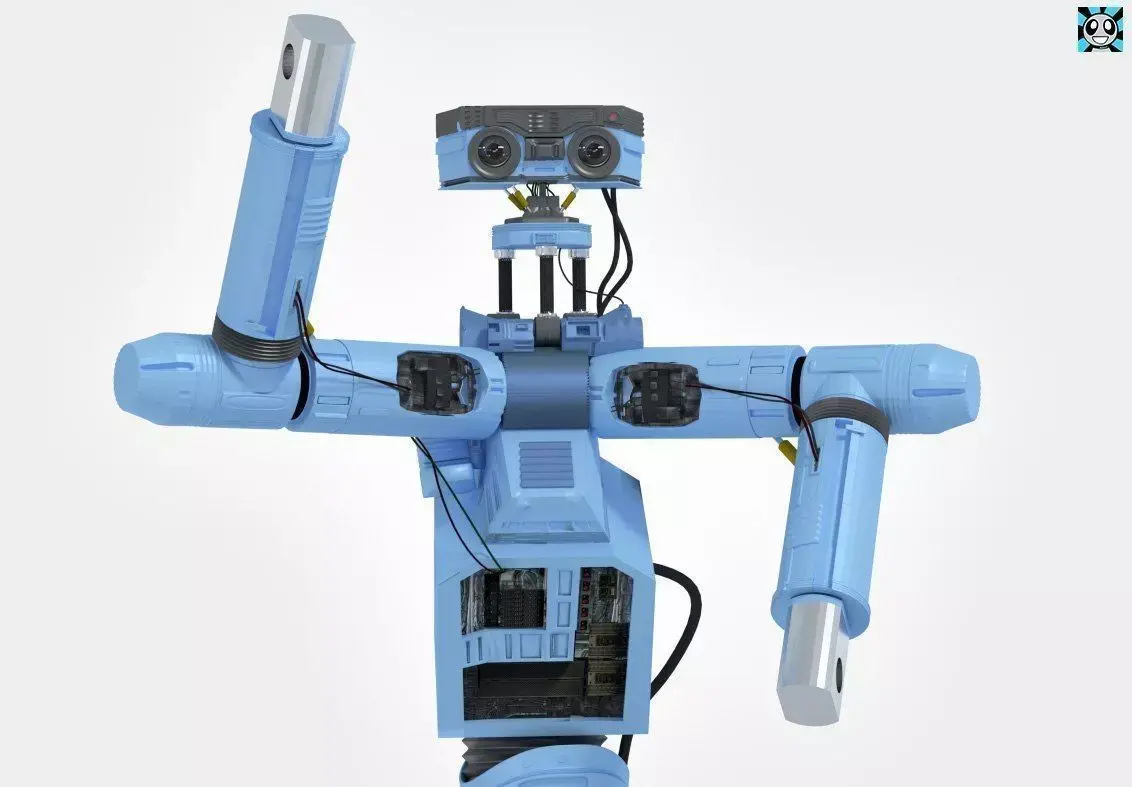 Robot with arms 3D model