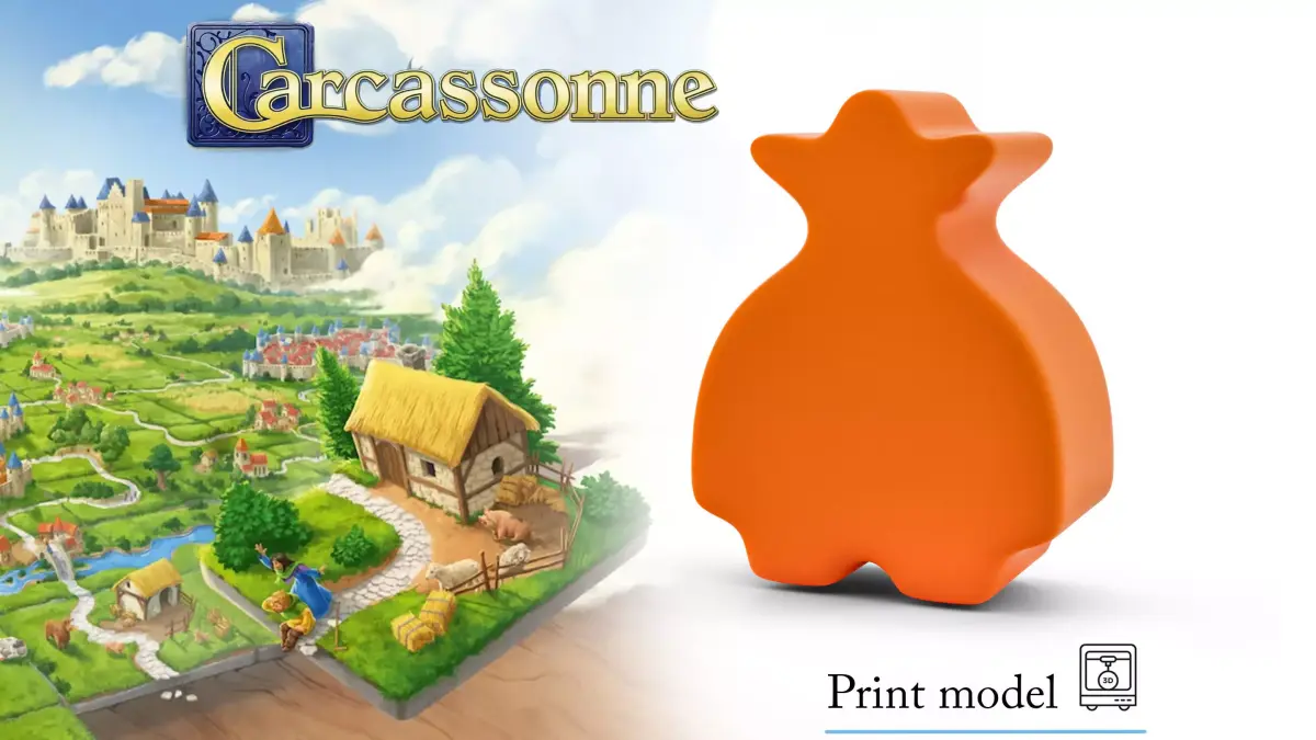 Carcassonne ROBBER Meeple Token Upgrade  3D Print Model 3D print model