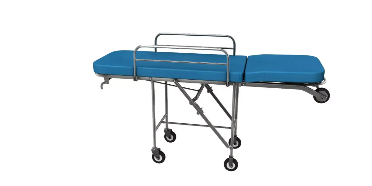 Stretcher 3d model hospital with cushion 3D model