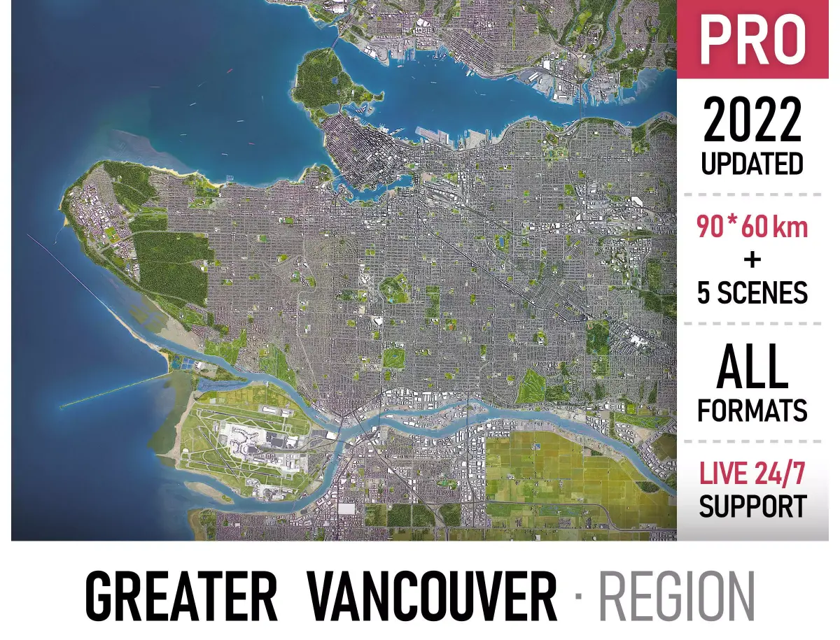 Vancouver 3D Model Pack purchase