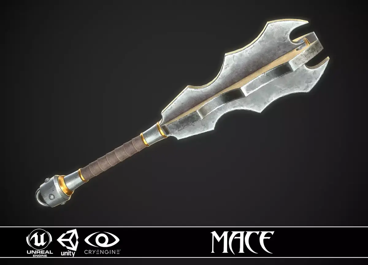 Mace 16 Low-poly 3D model