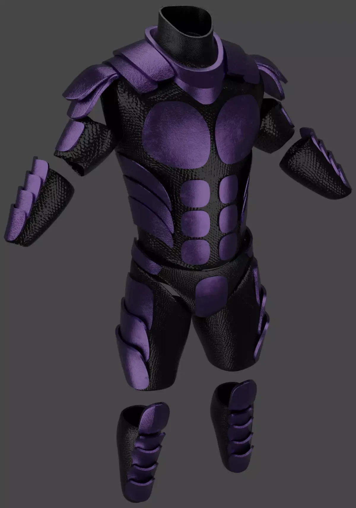 Carapace Armor Low-poly 3D model
