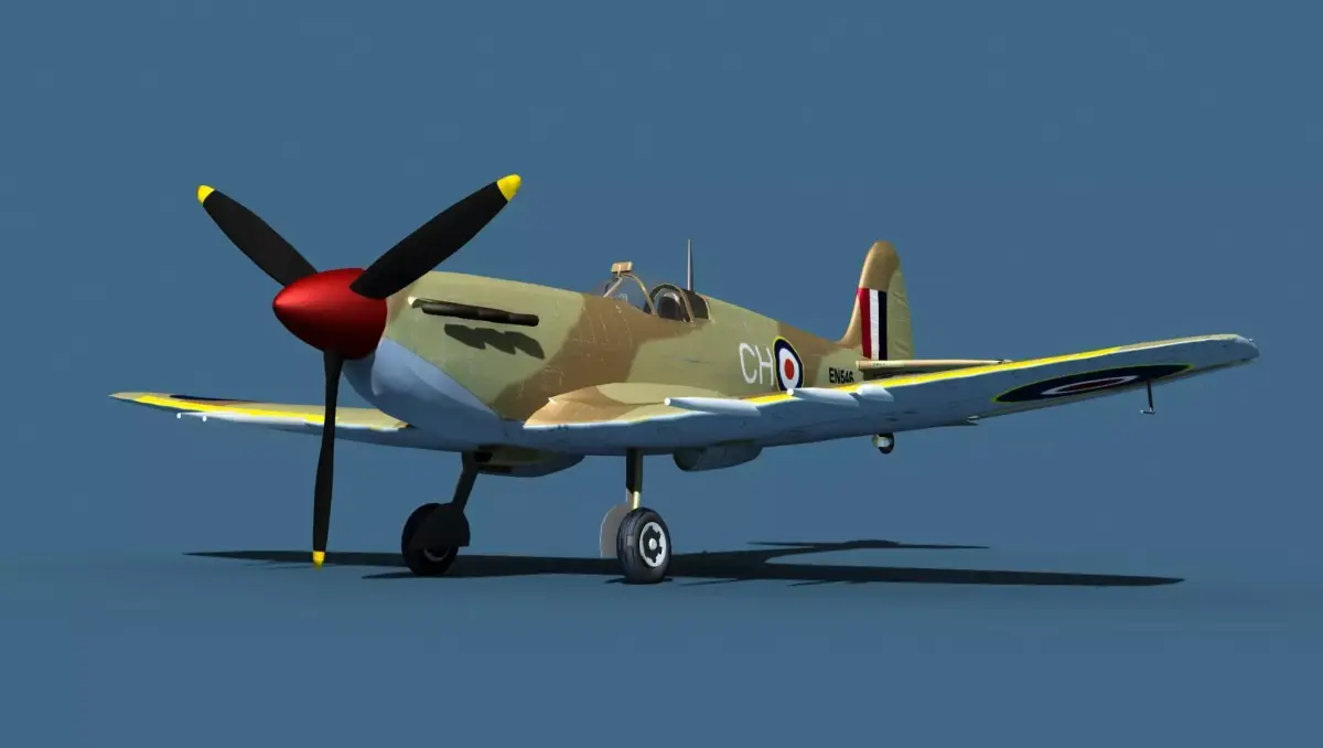 Supermarine Spitfire Mk5C V07 RAF 3D model