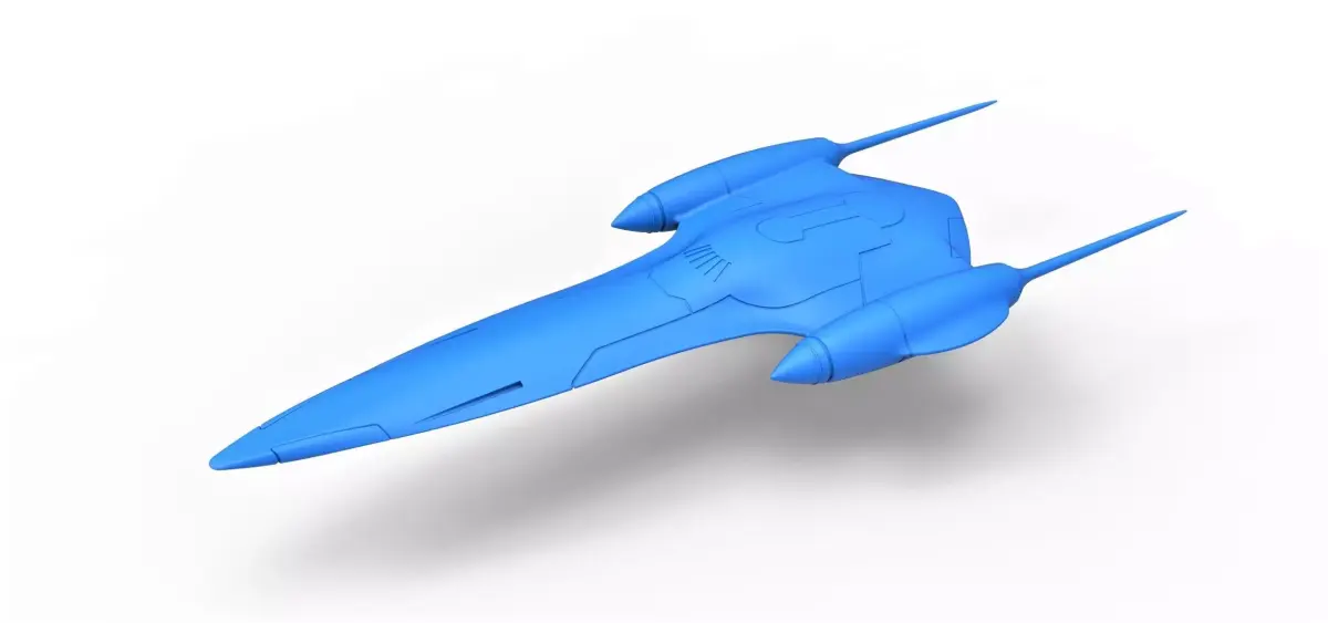 Naboo Queens Royal starship Scale 1 to 200 3D print model