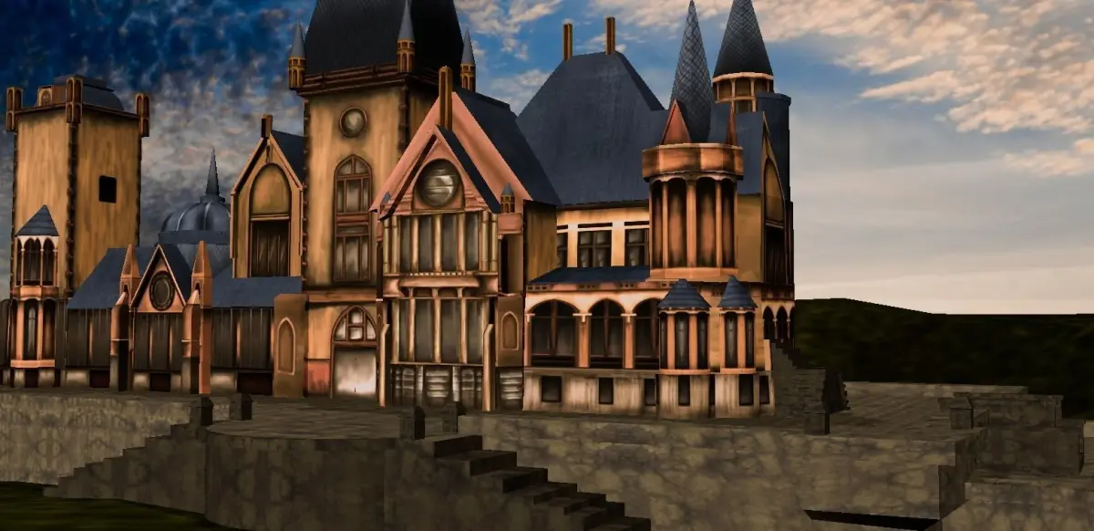 3d castle model haunted Low-poly 3D model