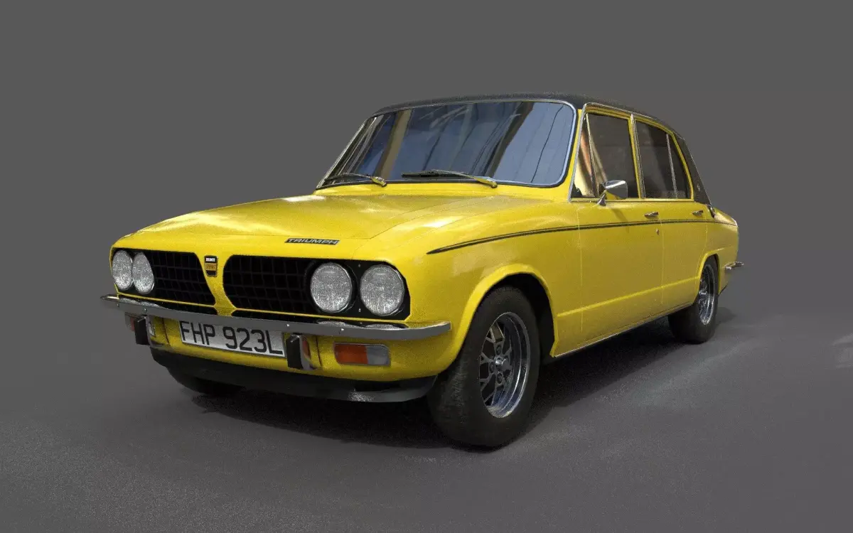 Triumph Dolomite Sprint PBR Textured Free low-poly 3D model