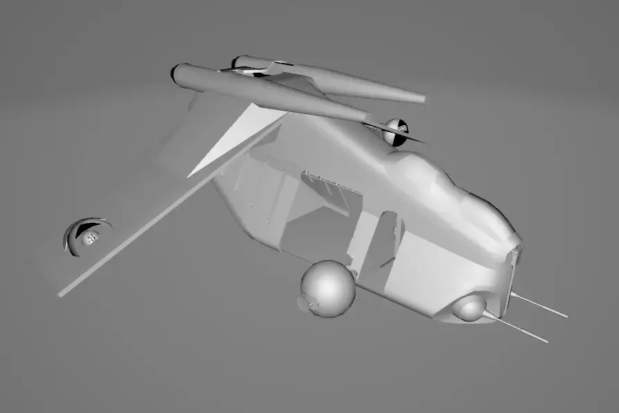 Star Wars REB Dropship - Low Poly Game - Battlefield - FBX MODEL Low-poly 3D model