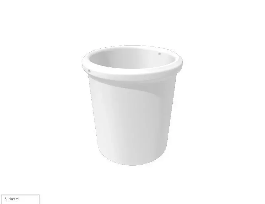 5 Gallon Bucket one tenth Free 3D print model