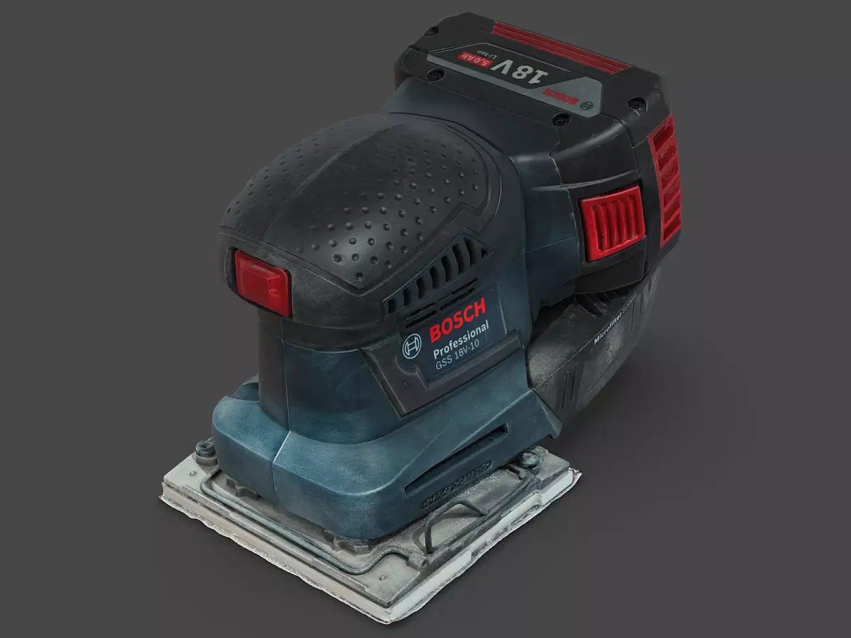 Bosch GSS Cordless Orbital Sander RAW Scan 3D model