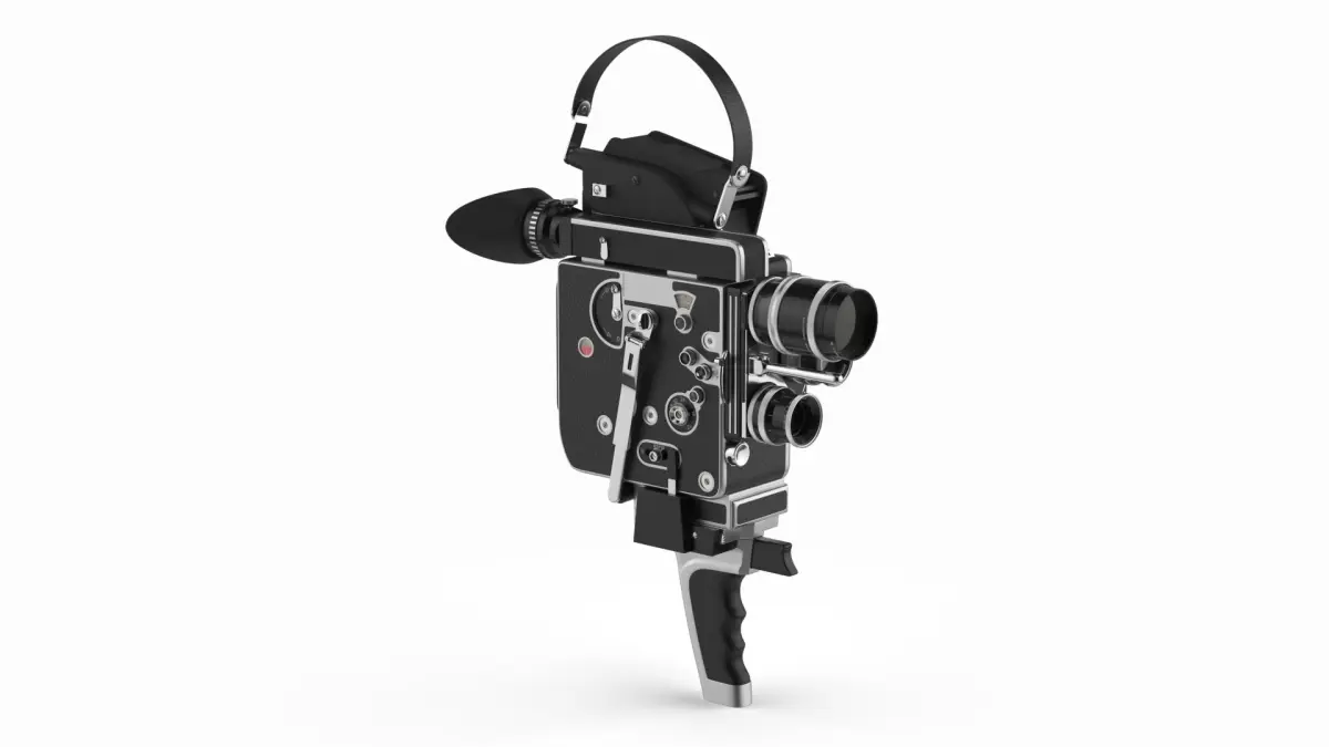 Multi-Lens Vintage Film Recorder 3D model