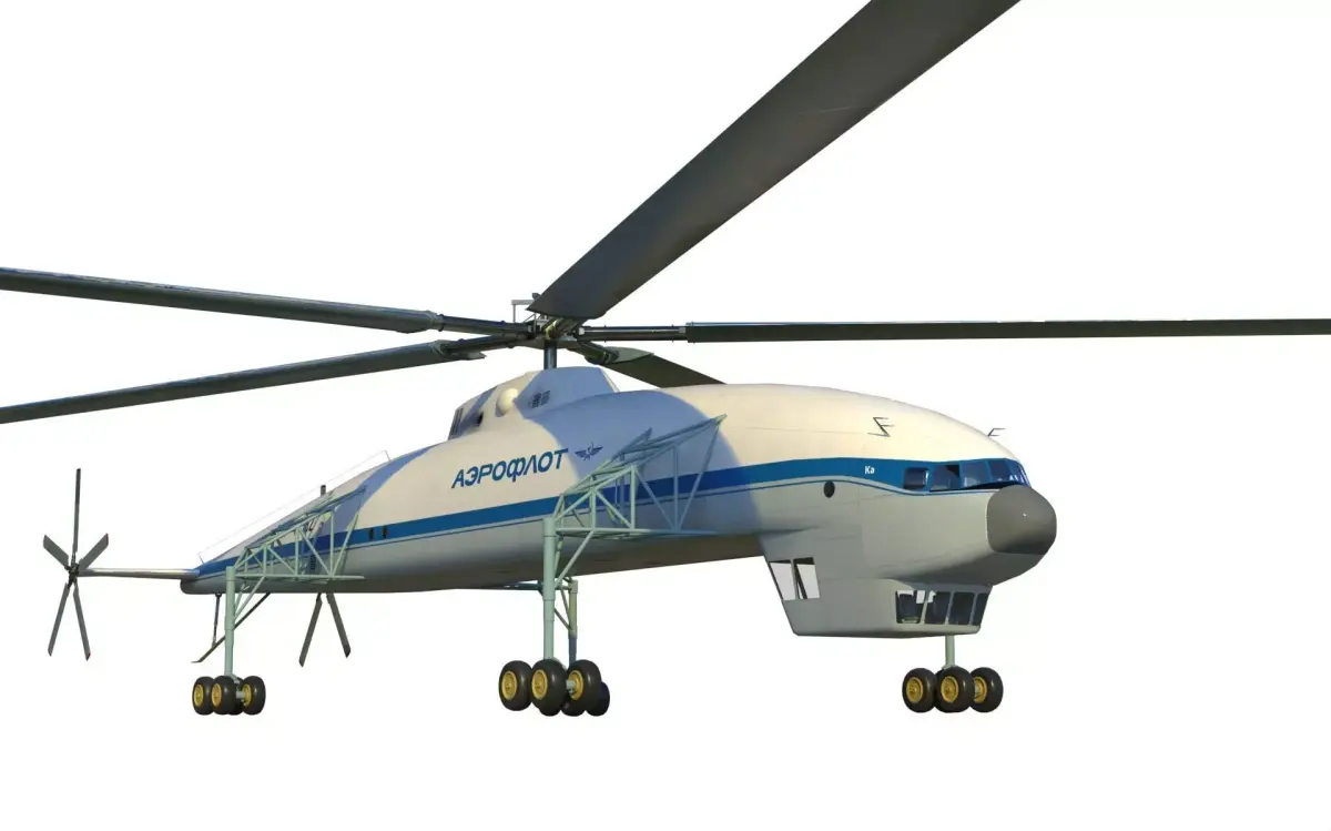 Kamov heavy lift helicopter 3D model