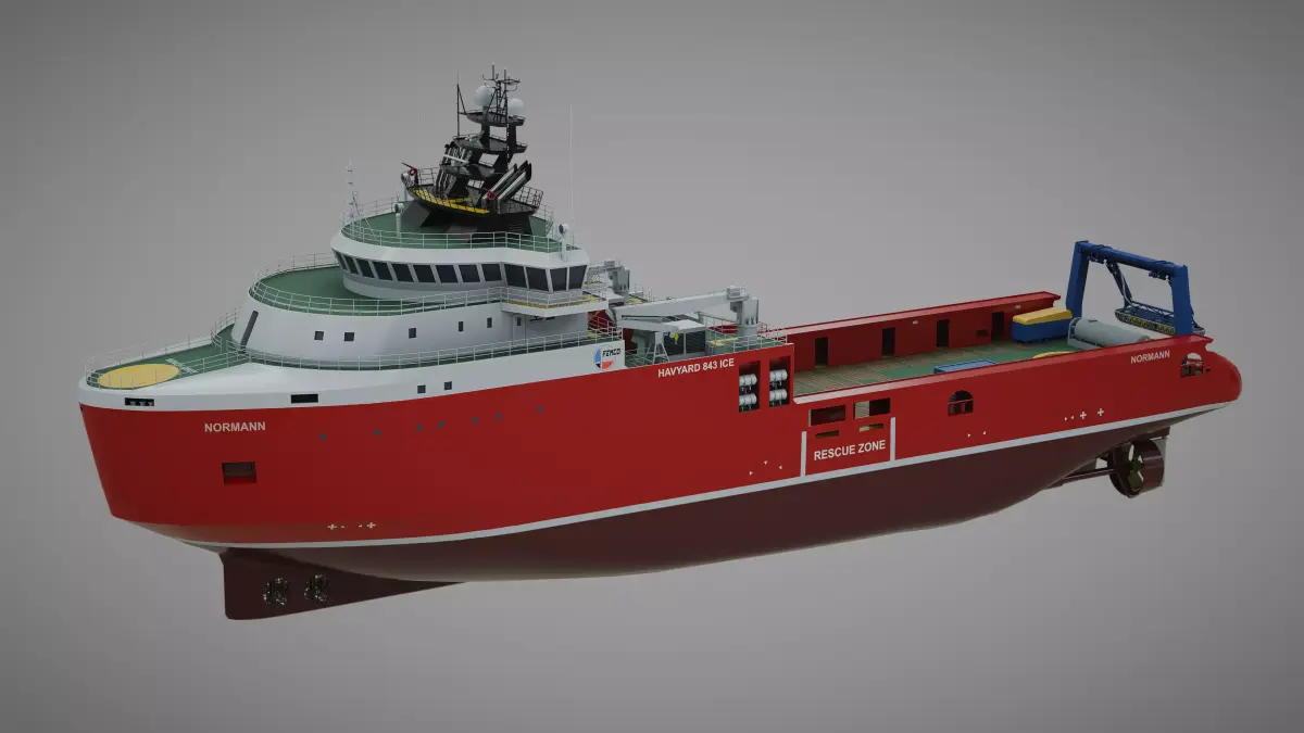 Icebreaker Normann  Low-poly 3D model