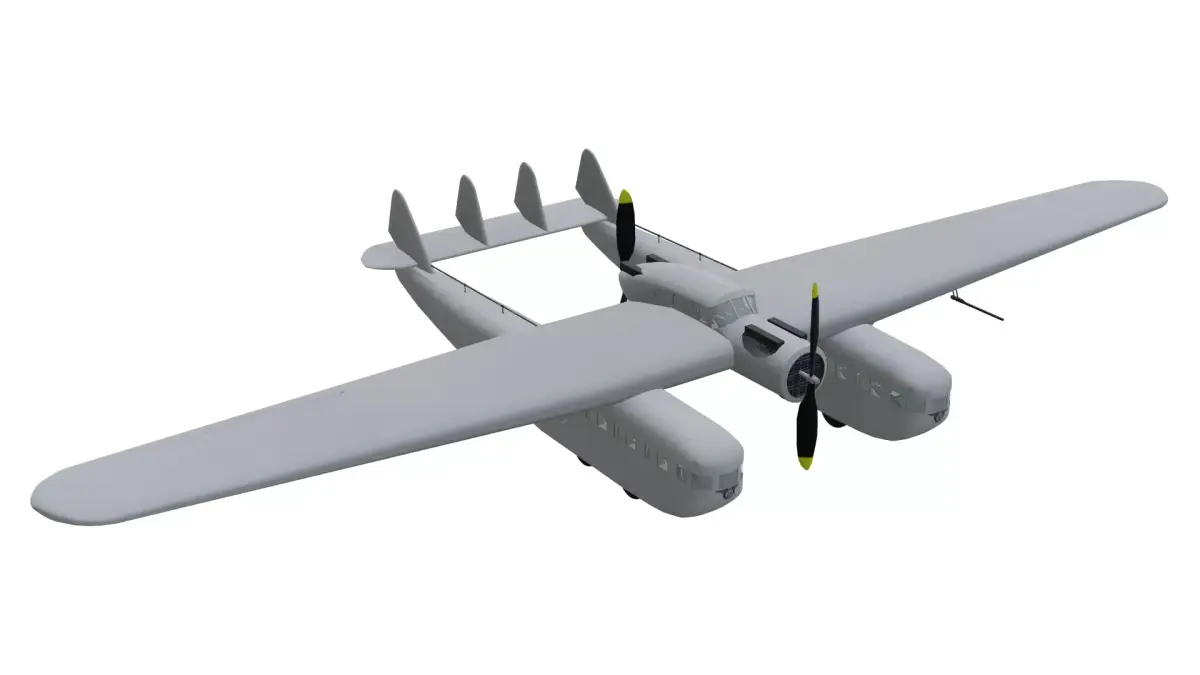 Bleriot 125 Low-poly 3D model purchase