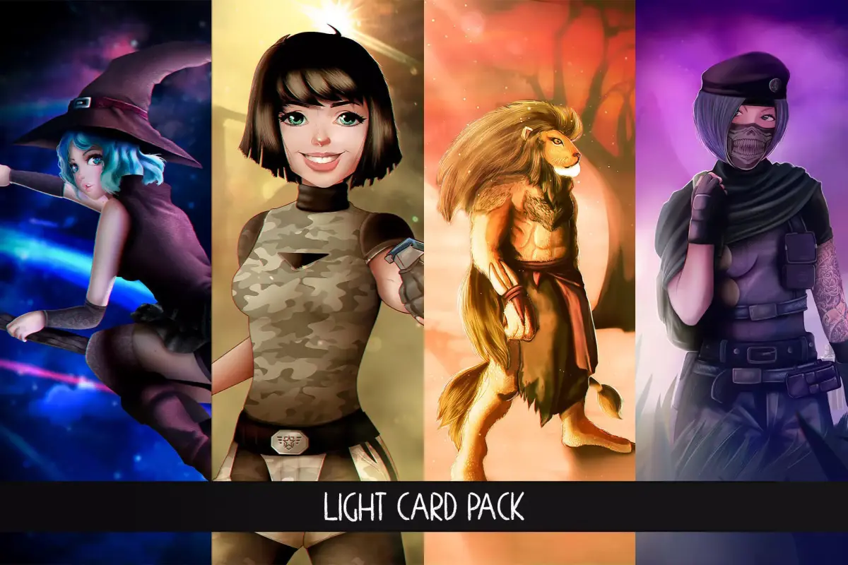 Light Card Pack 3D model