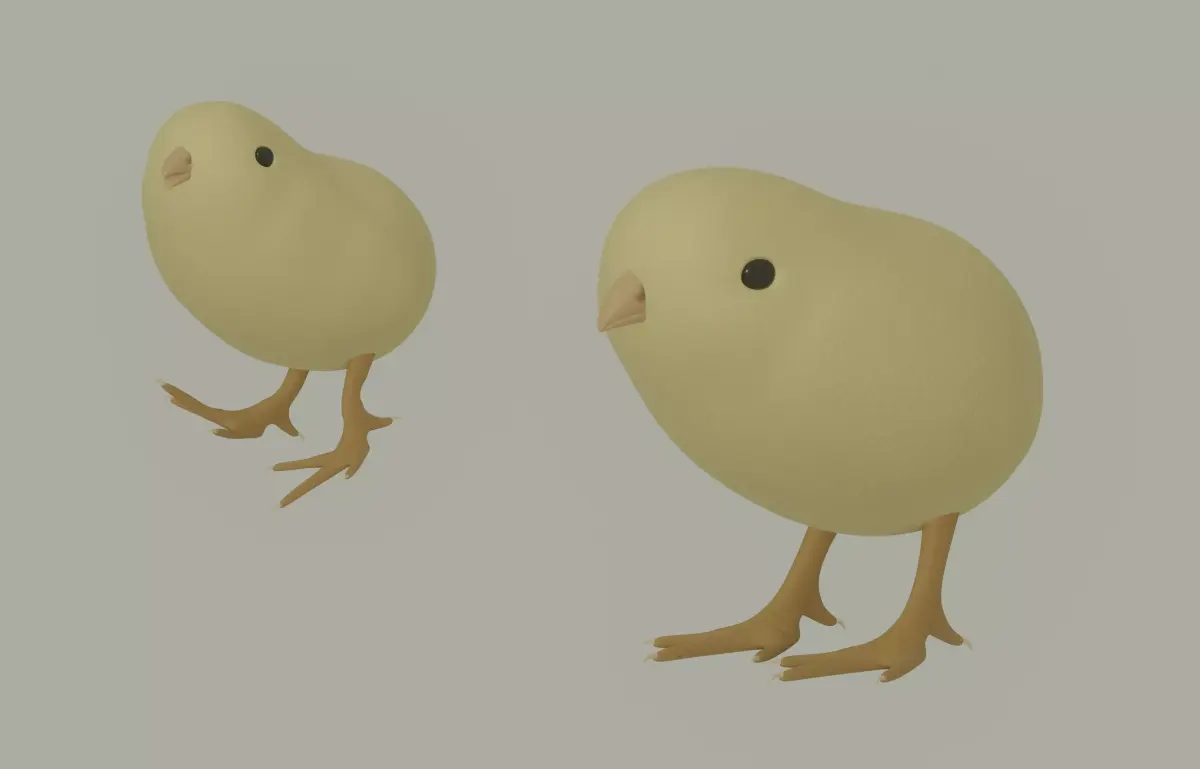 Chick 3D model purchase