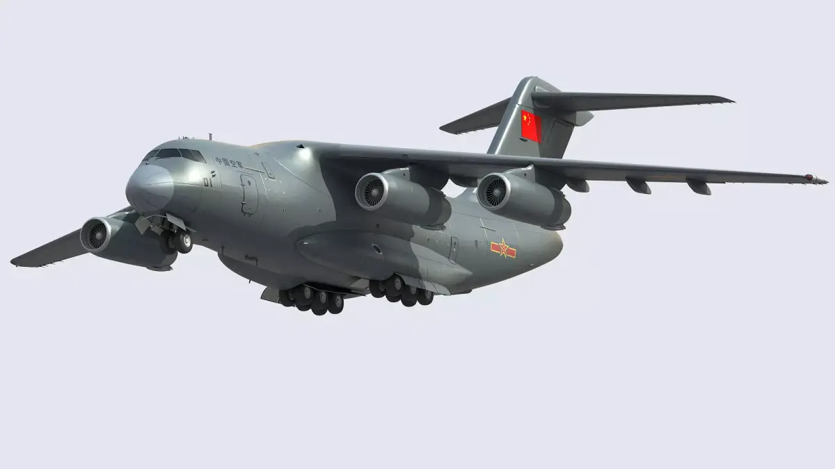 Xian Y20 Large Military Transport Aircraft 3D model