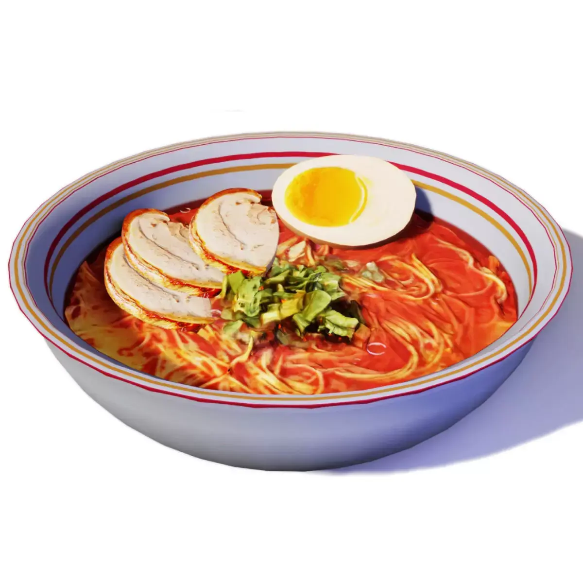 Ramen Low-poly 3D model