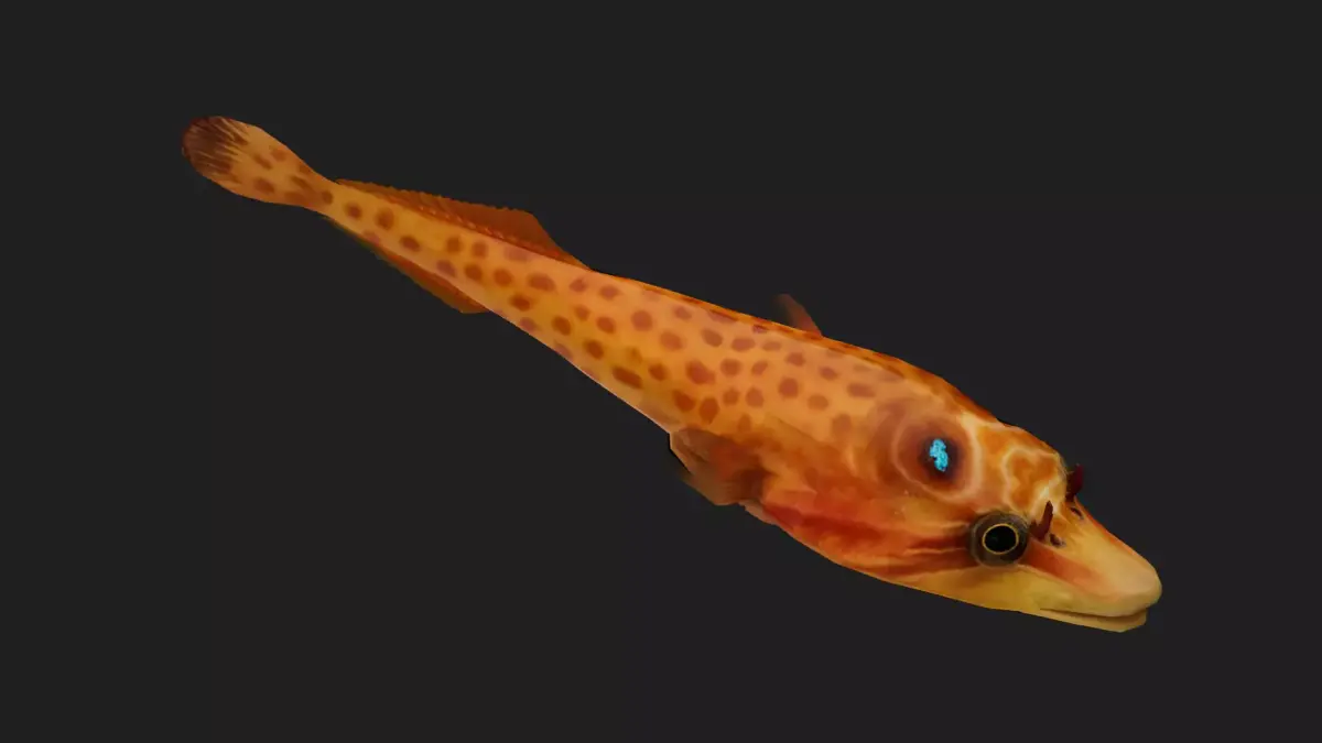 Suckerfish Low-poly 3D model