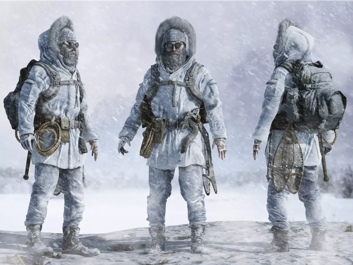 Snow Survivor Low-poly 3D model