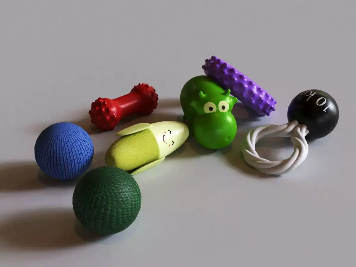 Dog Toys Low-poly 3D model